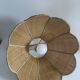 Suspension fleur rotin