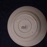 Plat en faïence de sarreguemines modèle curange au  diam 31 cm