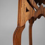 Art Deco console table in oak wood, France ca. 1930