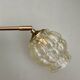 Vintage amber glass globe wall light