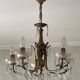 5-light bronze chandelier with glass tassels