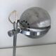 Vintage lamp 1960 table eyeball brushed steel Aluminor - 34 cm