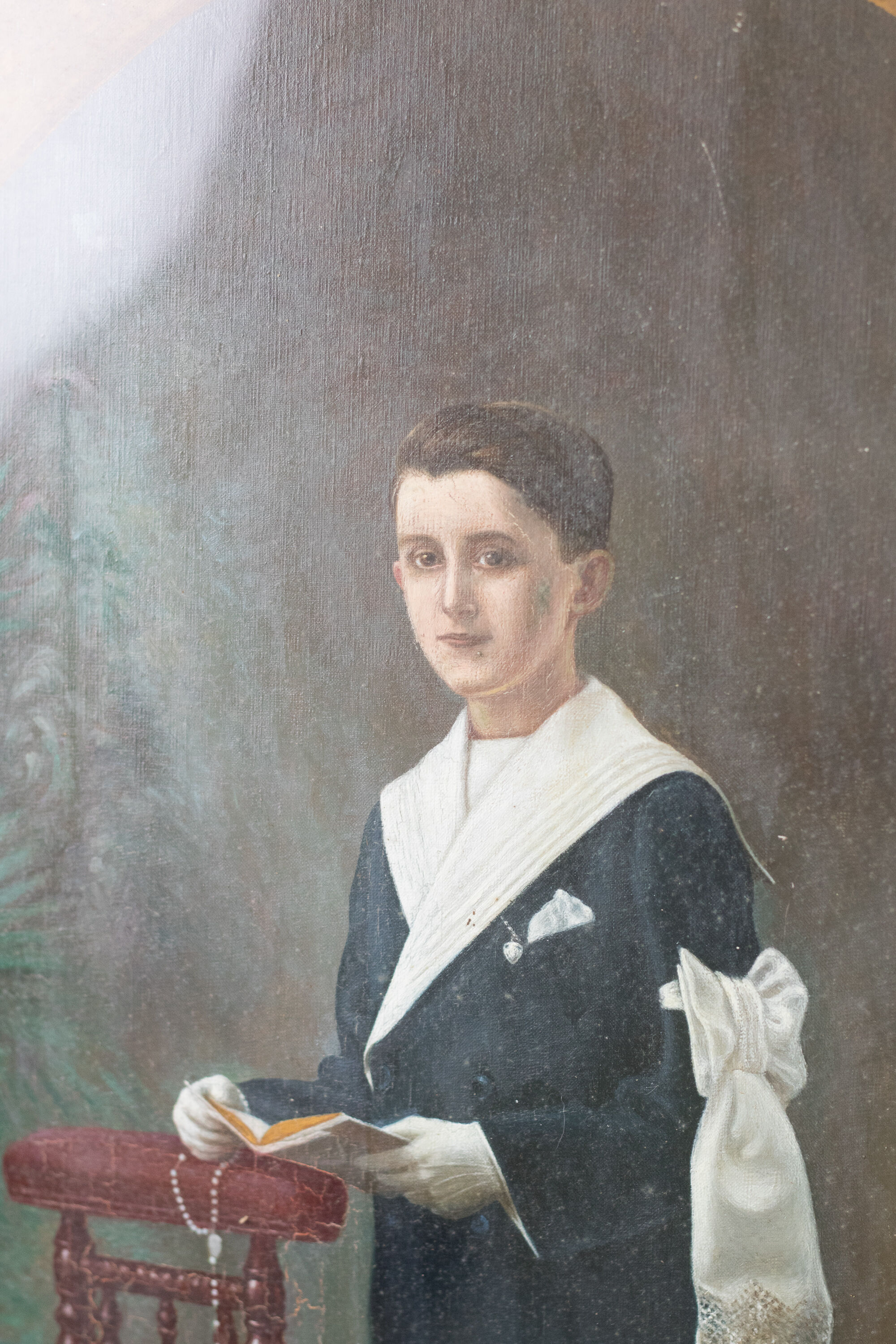 The profession of faith, end of the 19th golden frame