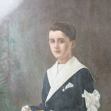 The profession of faith, end of the 19th golden frame