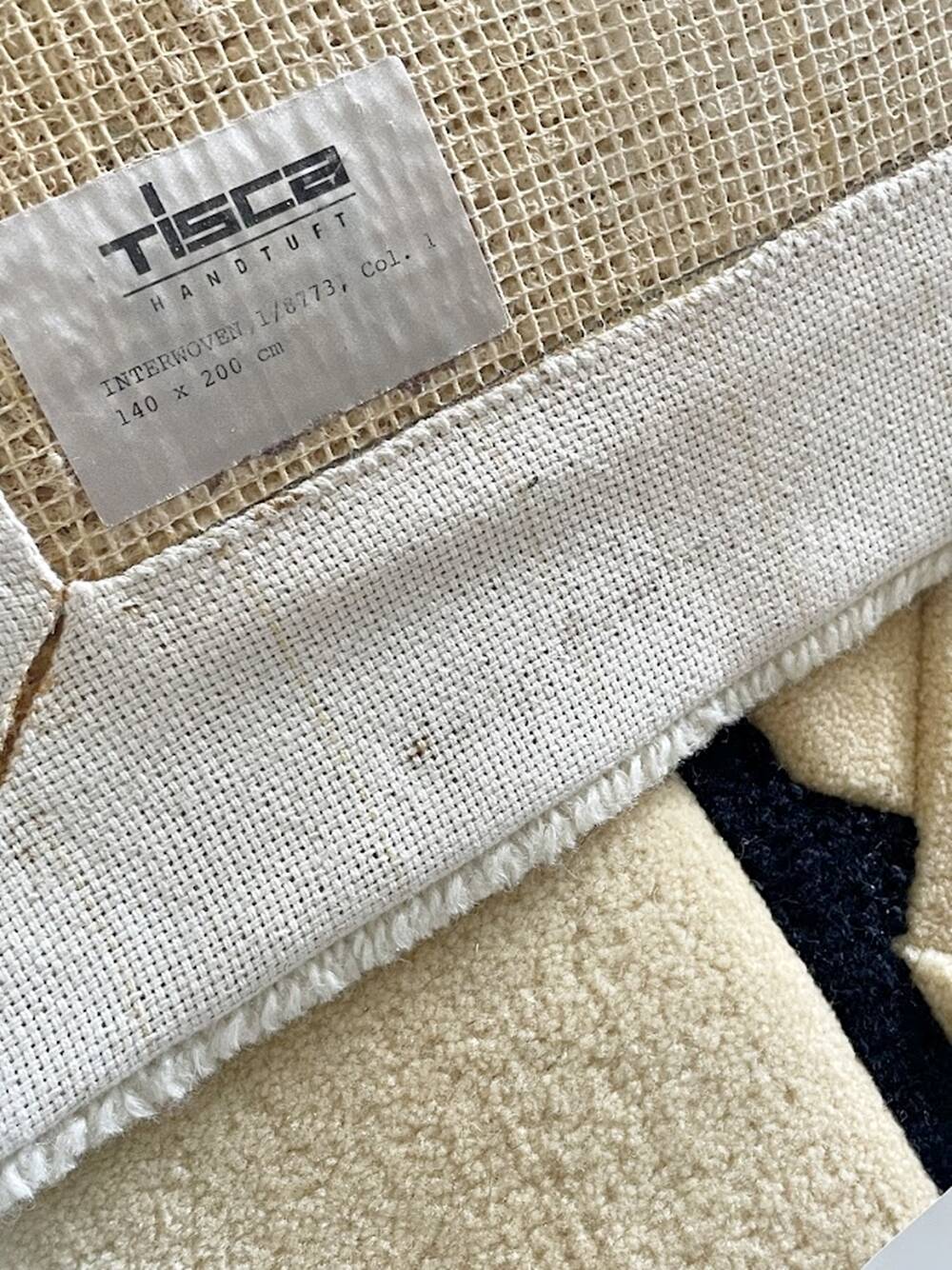 "Opal Variation" Hand Tufted Rug by Tisca France 1990s