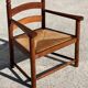 Paire de fauteuils bois et paille, travail français  1960