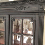 Black display bookcase