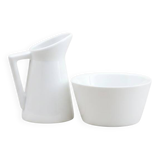 Service à crème et à sucre antique Royal Crown Derby blanc daté de 1902