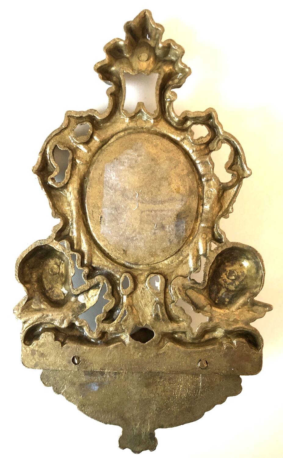 Golden Metal Angels Holy Water Font