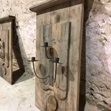 Decorative appliques made from old wood