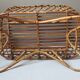 Vintage rattan cradle