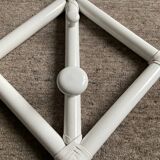 Pair of vintage rattan coat racks