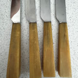 Box of 12 knives with horn handles
