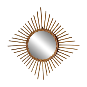 Miroir soleil losange