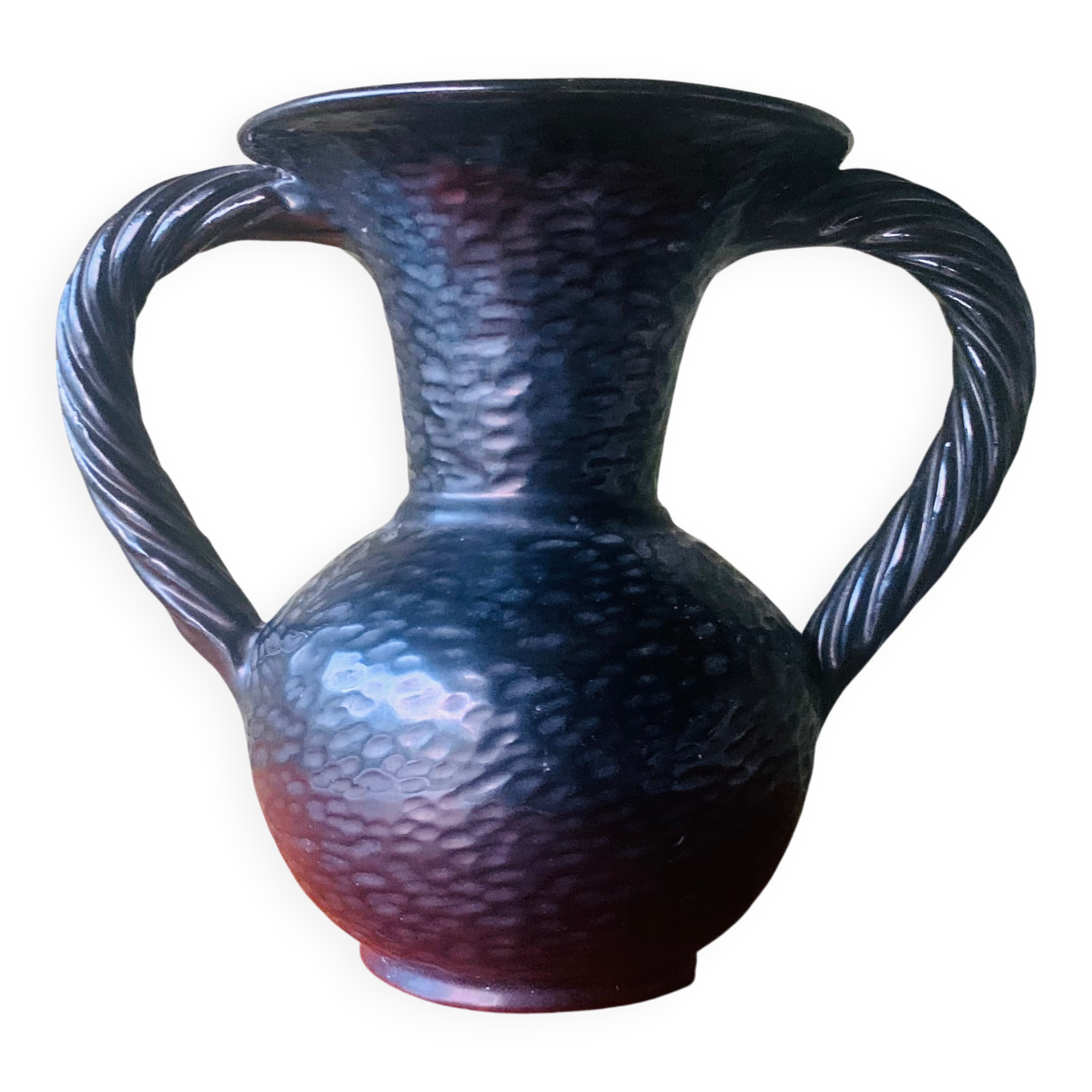 Vintage Vallauris vase signed B. Rubino