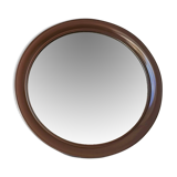 Round brown mirror plastic 80 years diameter 35cm