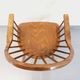 Baumann vintage Bridge Western fan armchair in wood from the 70s