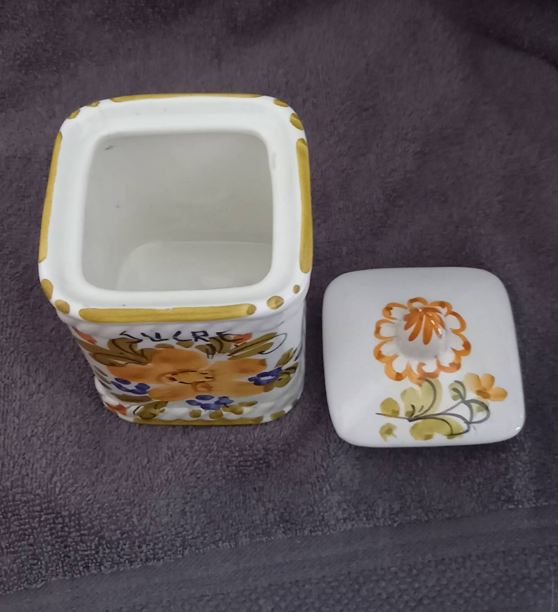 vintage ceramic sugar bowl