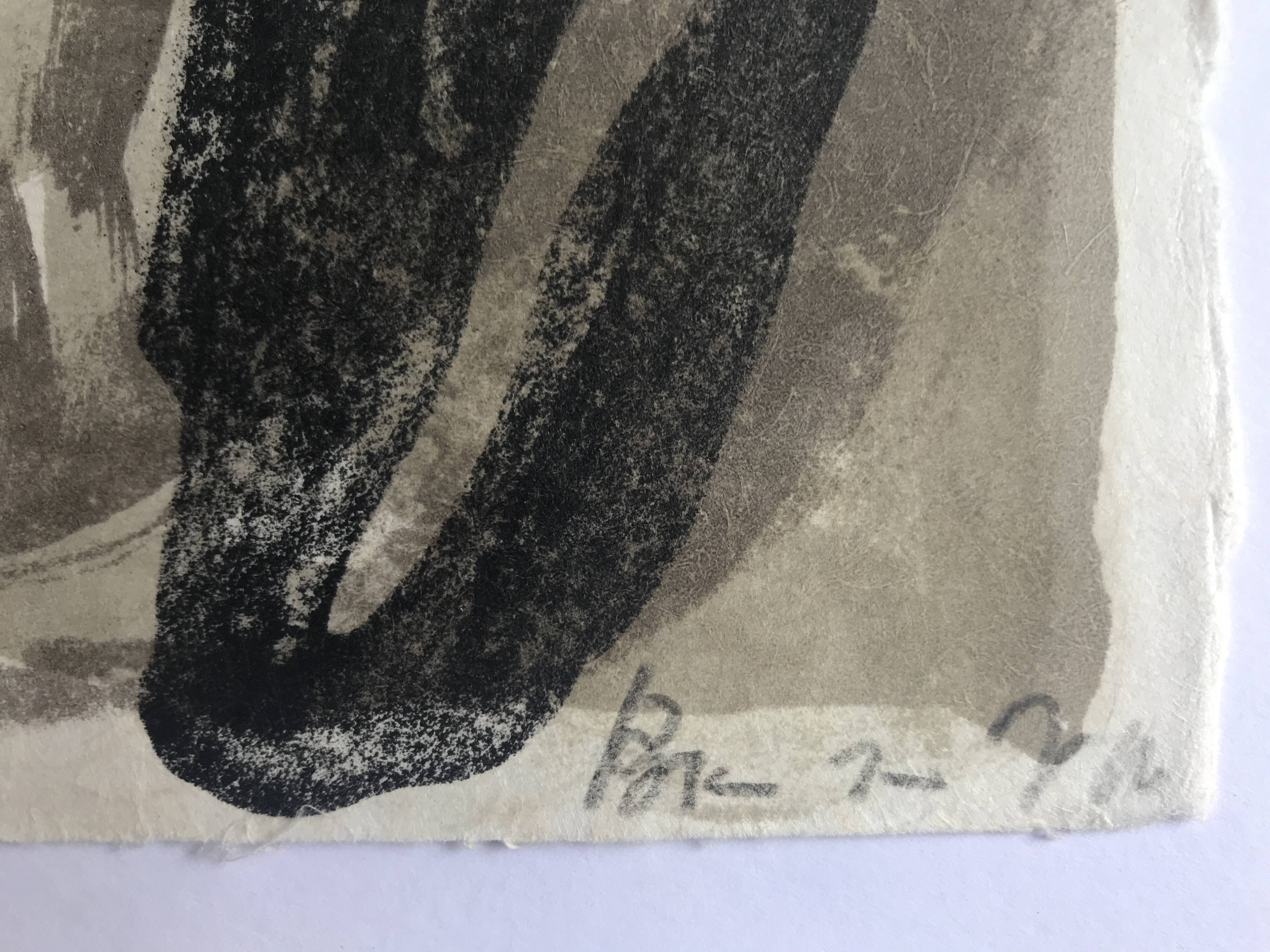 Bram VAN VELDE, Untitled, 1975. Original lithograph signed in pencil