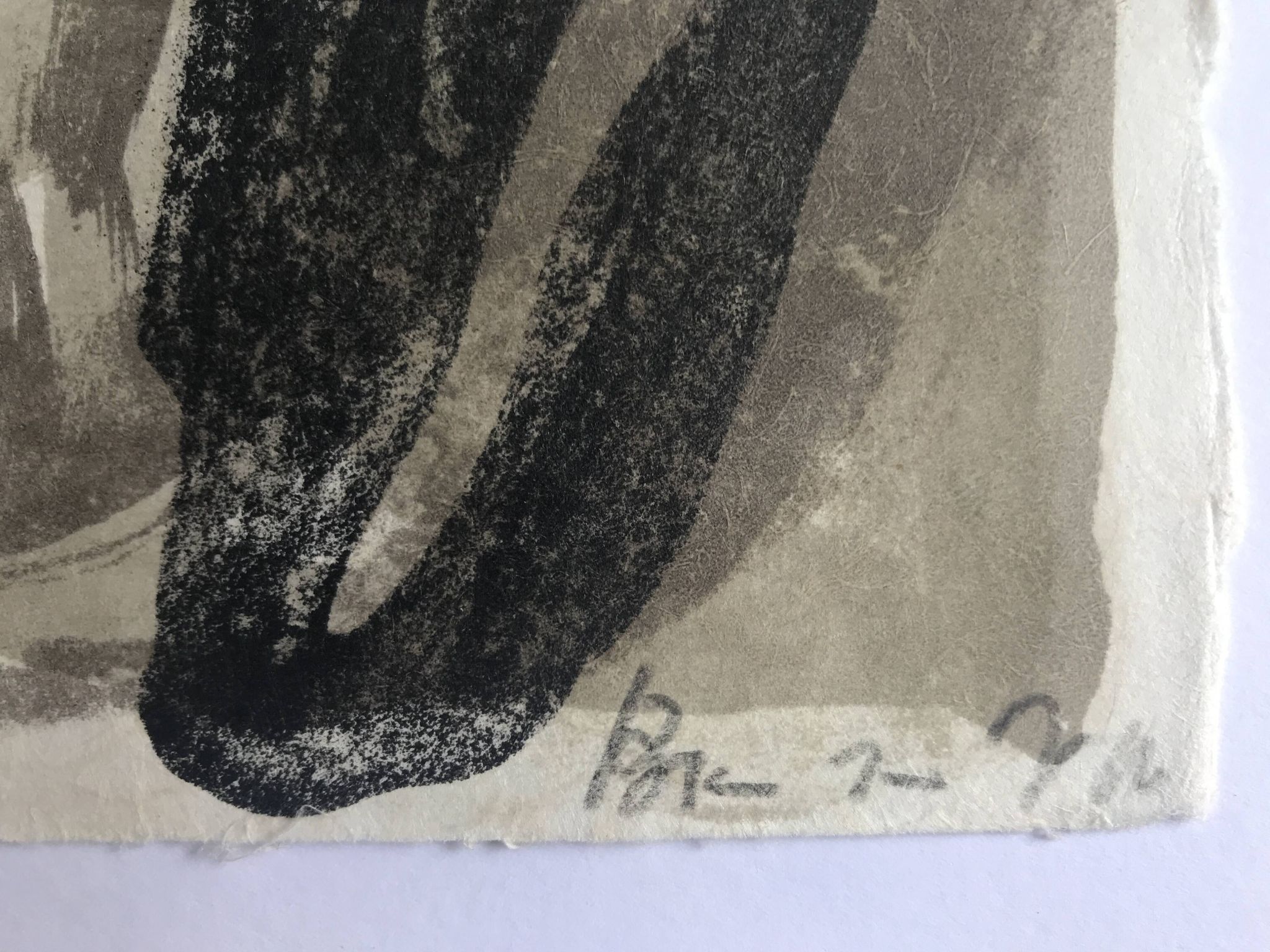 Bram VAN VELDE, Untitled, 1975. Original lithograph signed in pencil