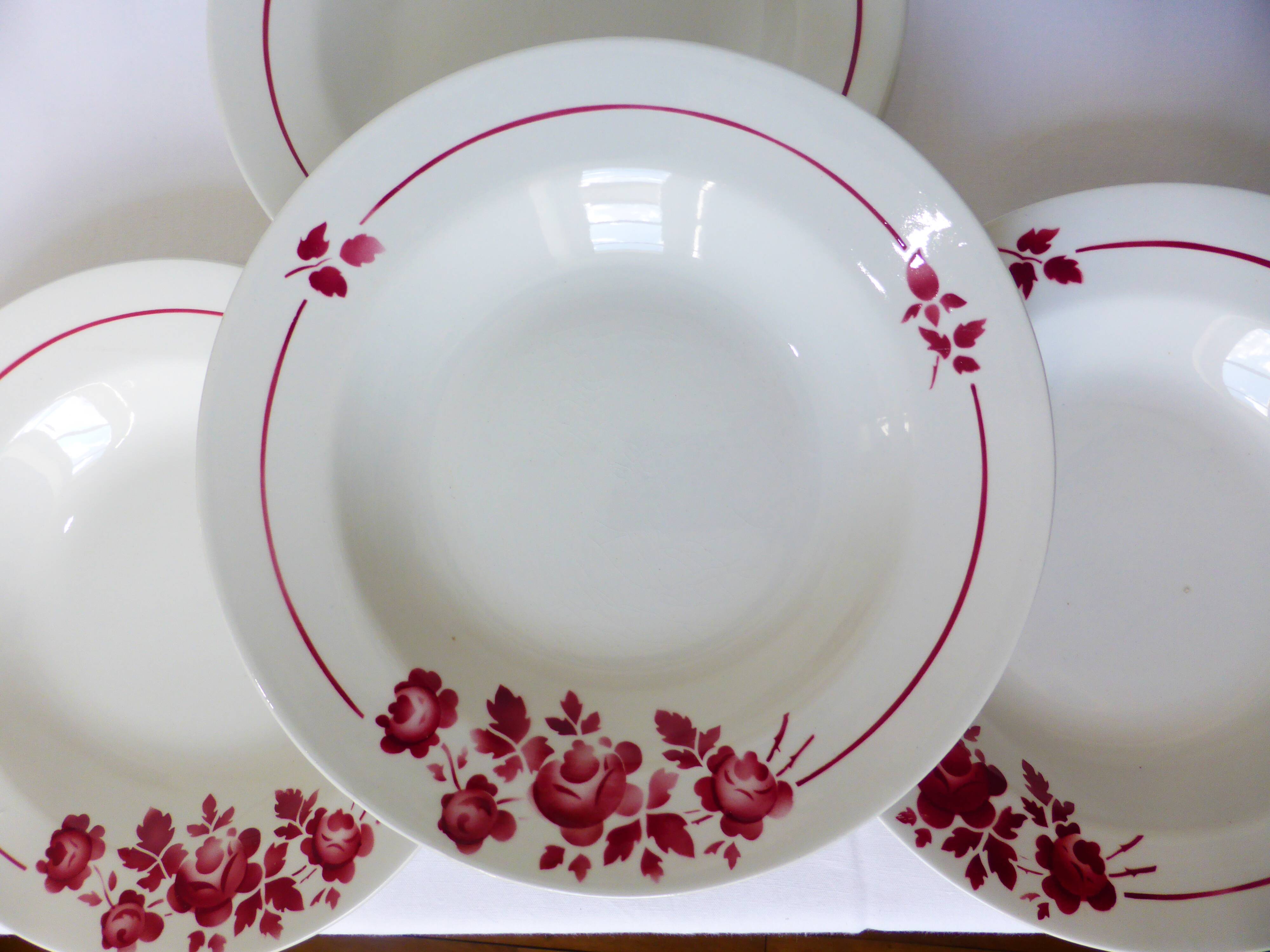 4 deep plates from Moulin des Loups 220642
