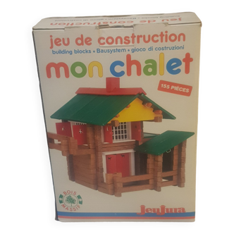 Jeu de construction en bois Mon chalet Jeujura