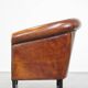 Fauteuil club vintage en cuir de mouton