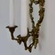 Mid Century Swedish Brass Sconce with Mirror