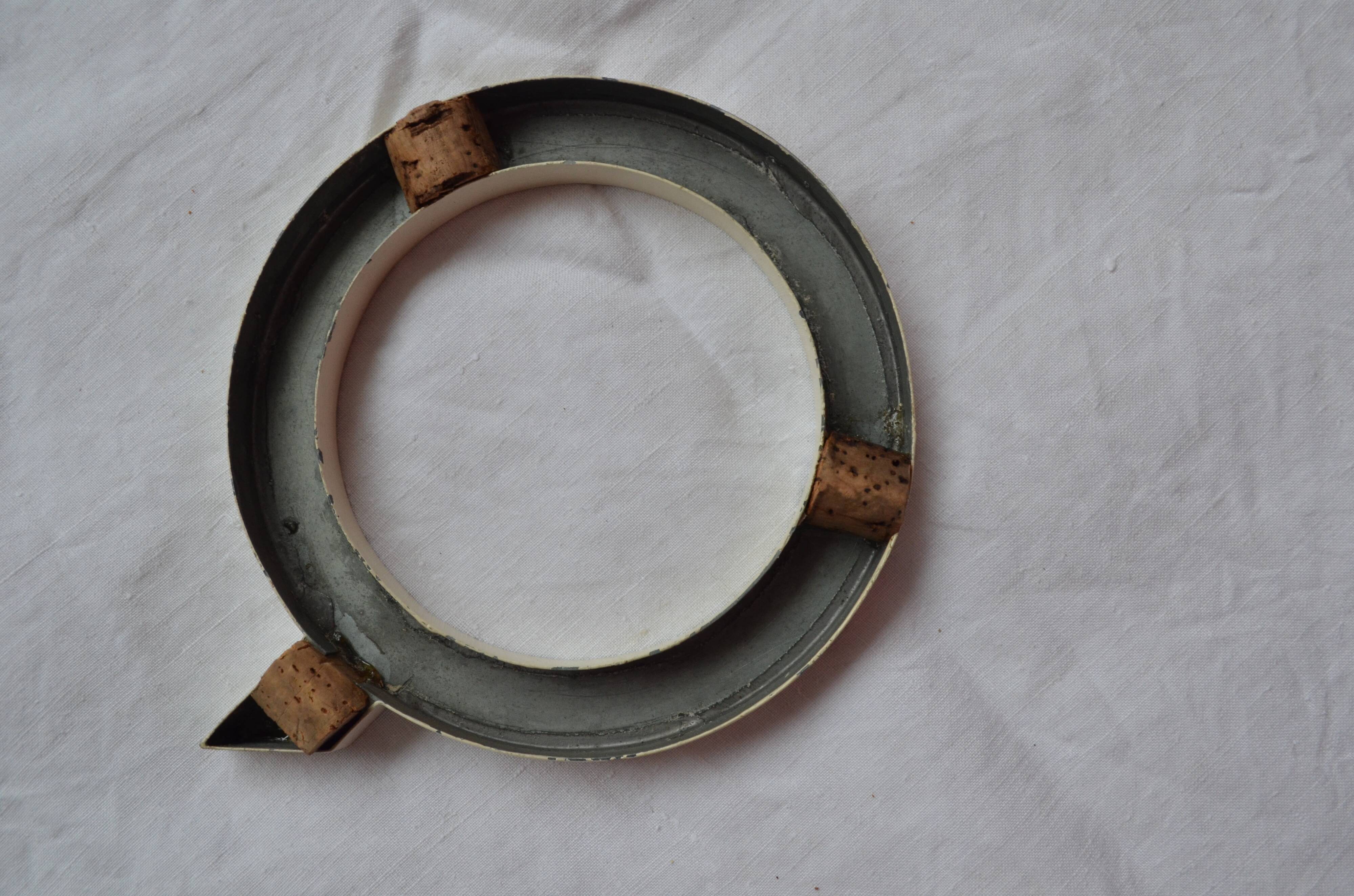 Vintage Q sign letter in zinc