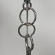 Lustre ampoule vintage opaline & chrome 1960s