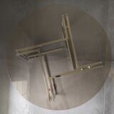 Chrome coffee table and smoked glass