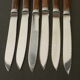 Lot de 6 couteaux vintage lame inox Thiers France
