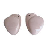 pair of hooks pink pastel 1960