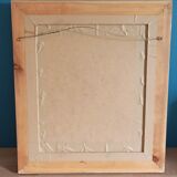 Mirror in solid wood 36x41cm