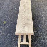 Renovated oak farm bench from the 20th century, 180cm.