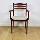 Office chairs vintage beige boucle - set of 3