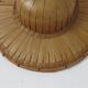 Colonial hat in bamboo and braided rattan, wall decoration