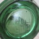 Old green glass jar - durfor
