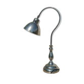Lampe de table design en métal chromé – style col de cygne