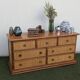 Vintage Enfilade Commode Maugrion Rattan - Roche Bobois