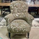 Napoleon III armchair, 19th century, fully restored and reupholstered