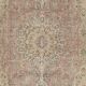Vintage Turkish Area Rug. Hand-knotted Wool Carpet with Medallion Design