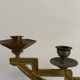 Paire de candélabres en bronze doré d'époque ART DECO