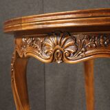 Demilune table with geometric decorations from the 20th century