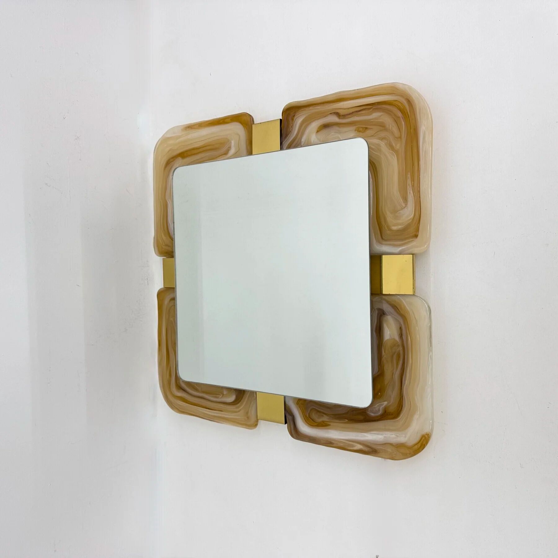 Mid-century Hillebrand lucite mirror, 1970s Germany