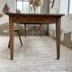 Farmhouse table with spindle legs in oak and pine, 2.5m
