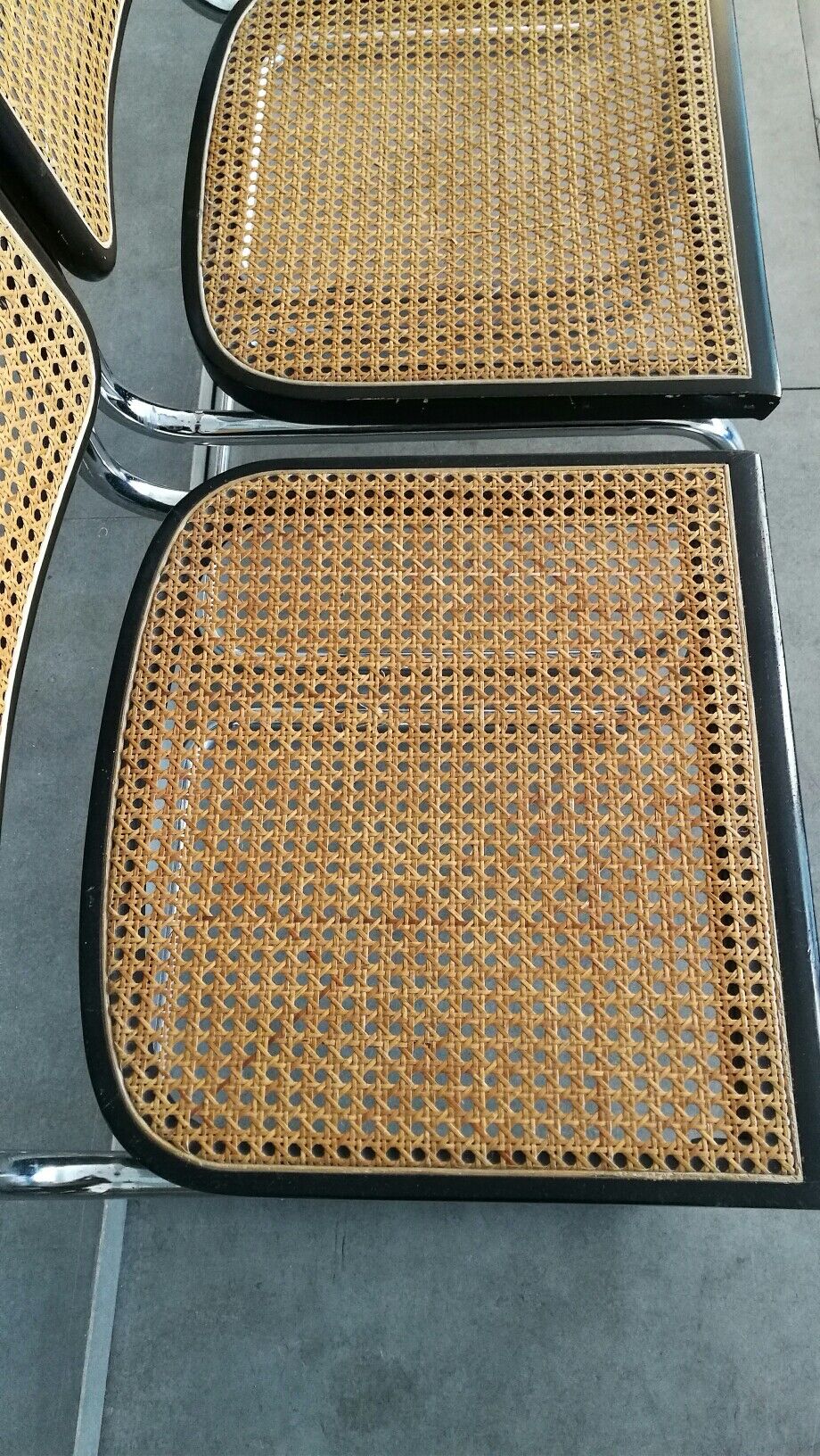 Lot de 3 chaises cesca de Marcel Breuer Circa 1970