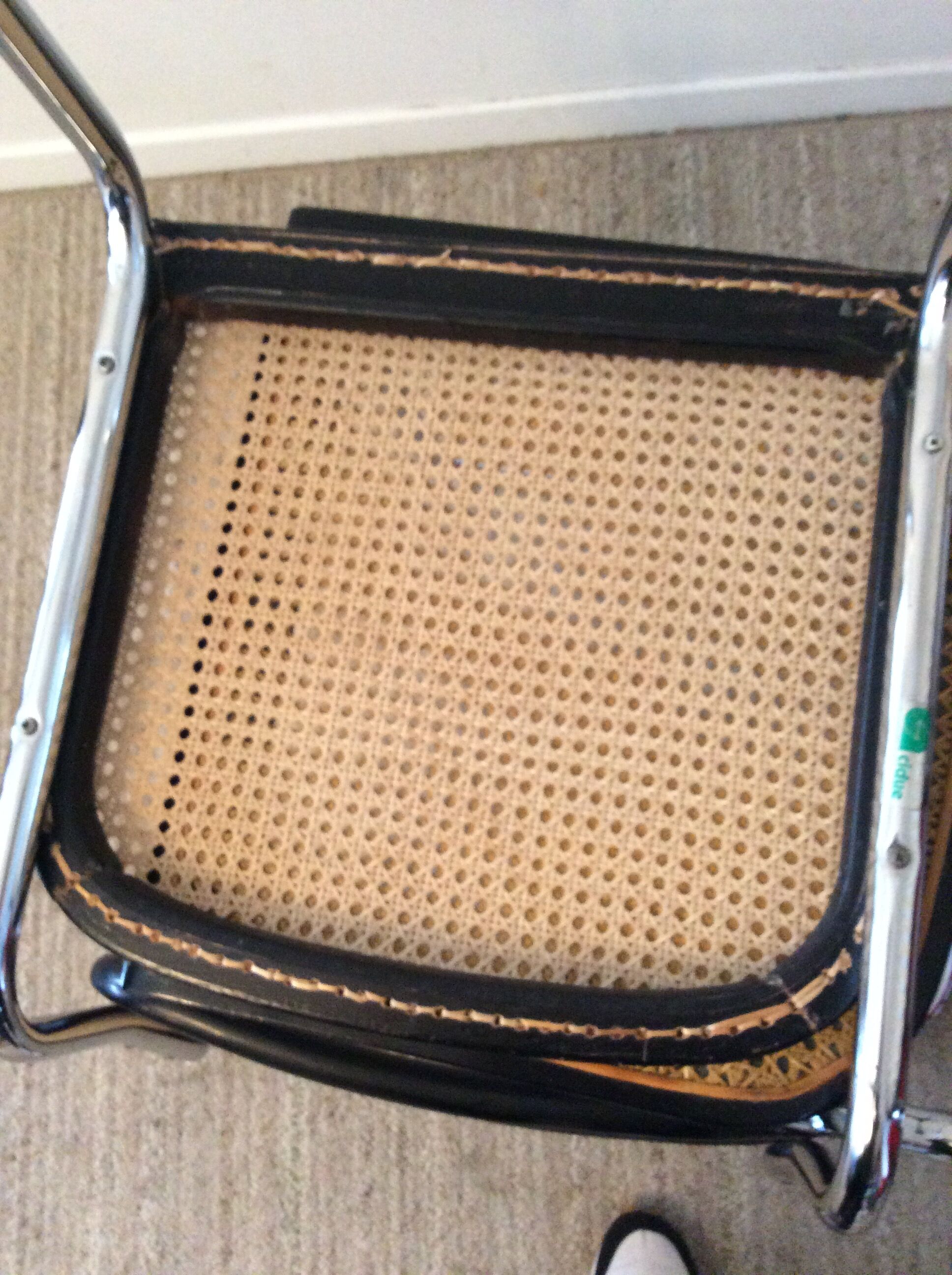 Pair of chairs Marcel Breuer Cesca B32