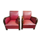 Fauteuil club paire de fauteuils des années 50 - 60