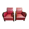Fauteuil club paire de fauteuils des années 50 - 60